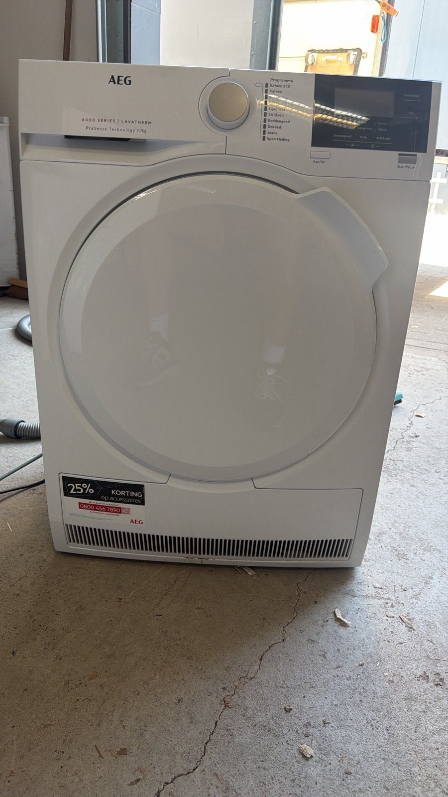 AEG 8000 SERIES LAVATHERM Warmtepompdroger 7 kg, Witgoed en Apparatuur, Wasdrogers, 6 tot 8 kg, Ophalen of Verzenden, Zo goed als nieuw
