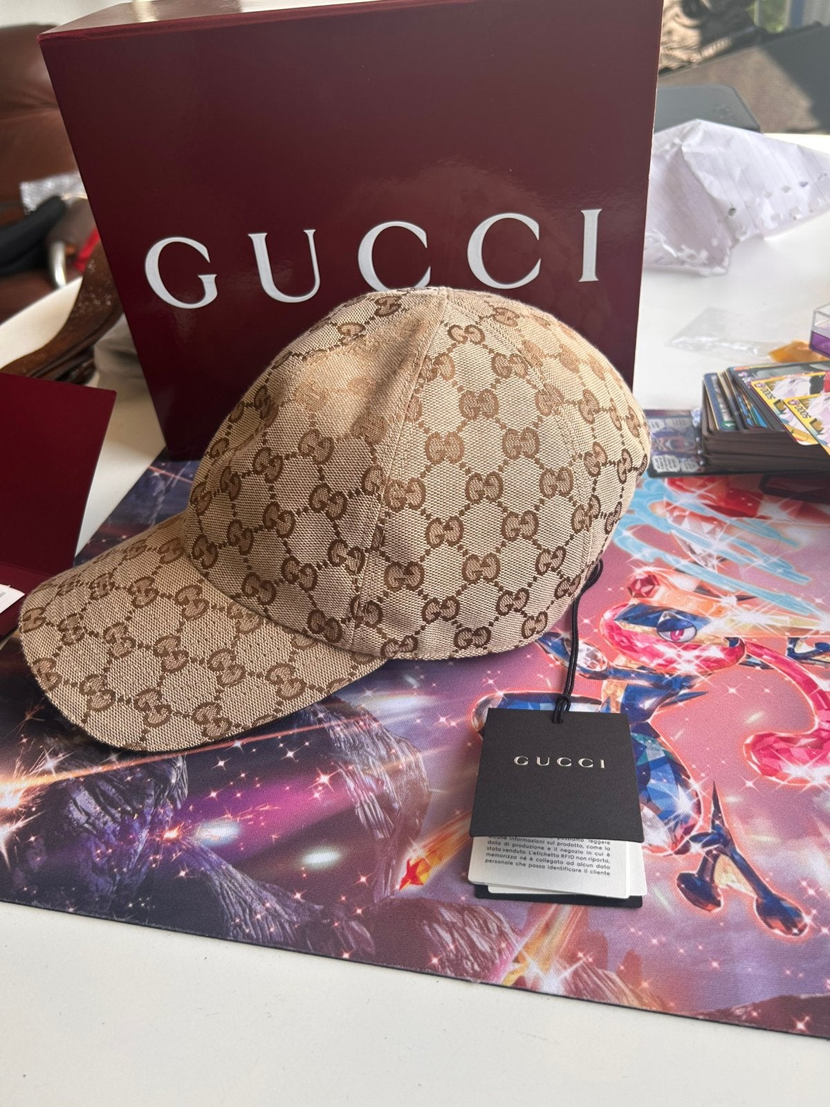 Gucci pet, Ophalen of Verzenden, Zo goed als nieuw, 60 cm (XL, 7½ inch) of meer, Pet