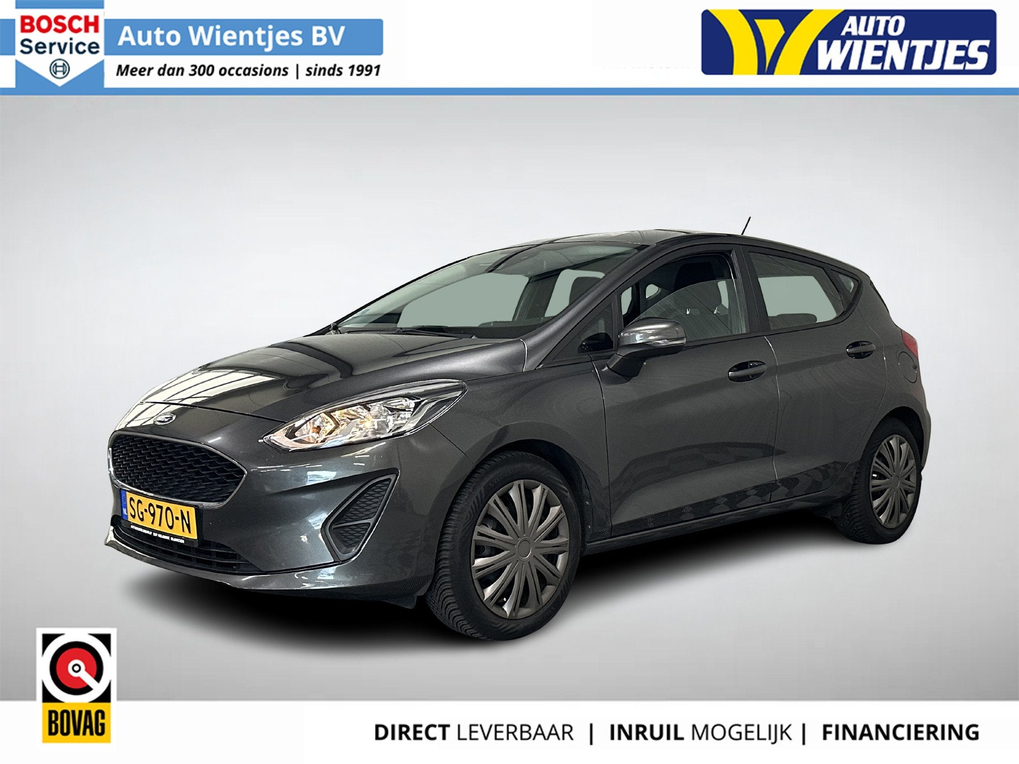 Ford Fiesta 1.1 | Trend 5-Drs | Airco | Navi | Carplay, Auto's, Euro 6, Zilver of Grijs, 85 pk, 1084 cc