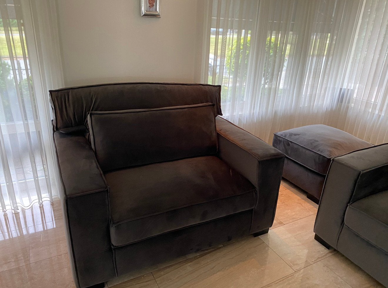 3 zits bank + 2x loveseat + 1x hocker/poef, Ophalen, Tweepersoons, 75 tot 100 cm, Zo goed als nieuw