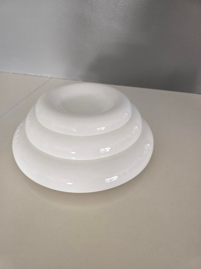 Vintage Sicart schalen set 611, Ophalen, Glas, Overige stijlen, Schaal of Schalen