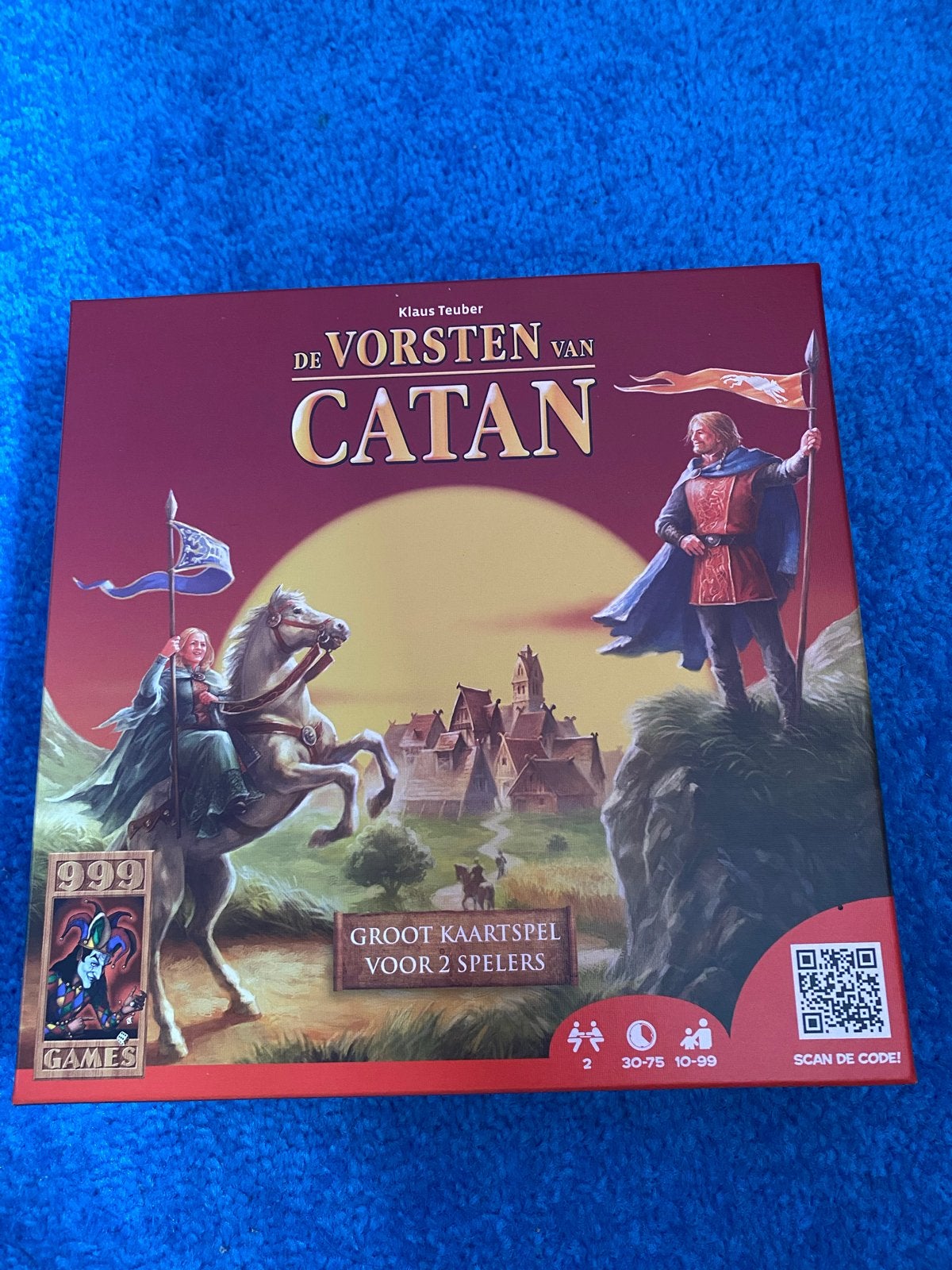 De Vorsten van Catan - Groot kaartspel voor 2 spelers, Een of twee spelers, Ophalen of Verzenden, Zo goed als nieuw