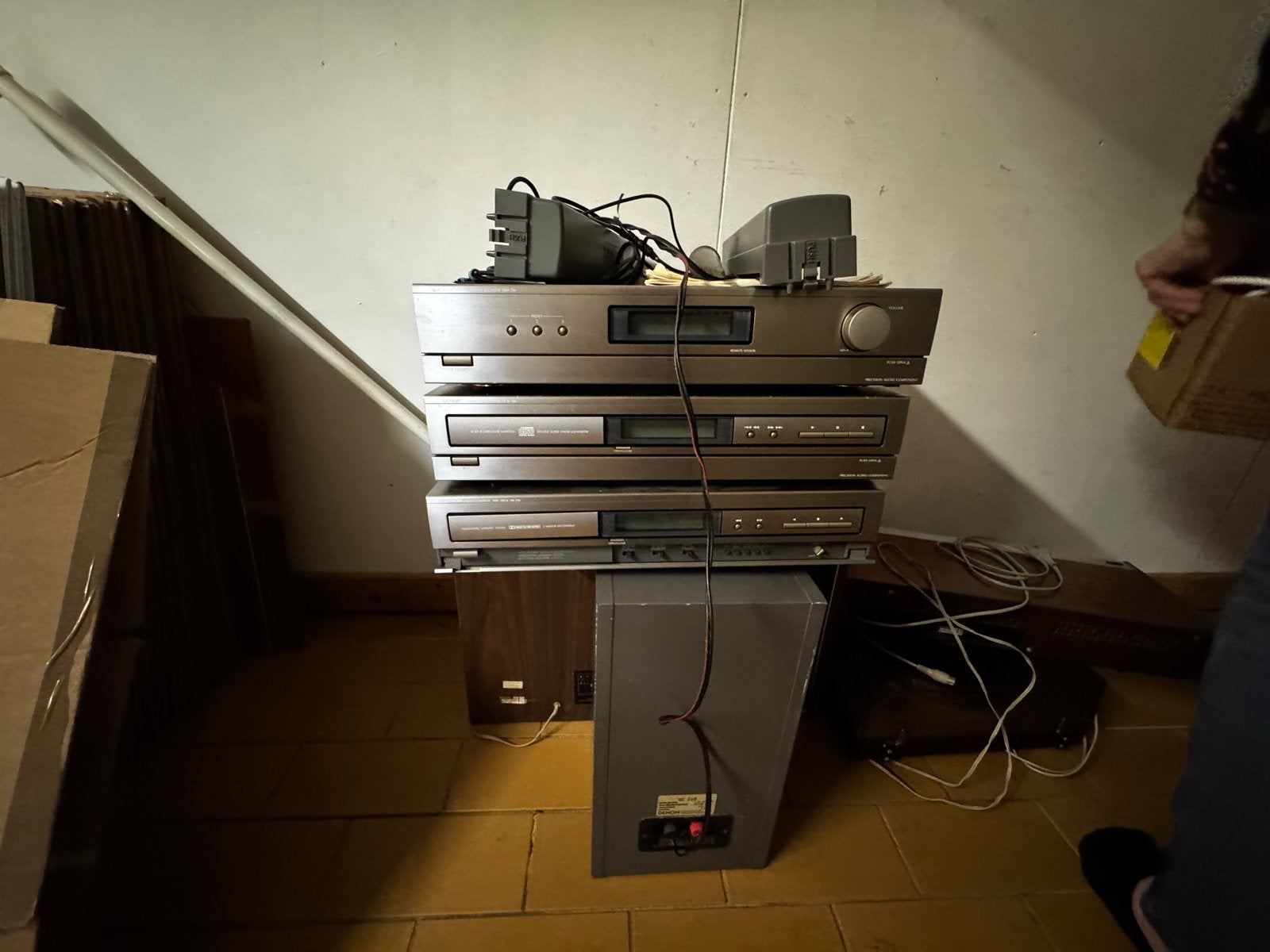 Vintage stereo set met platenspeler en componenten, Audio, Tv en Foto, Philips, Gebruikt, Cassettedeck, Losse componenten