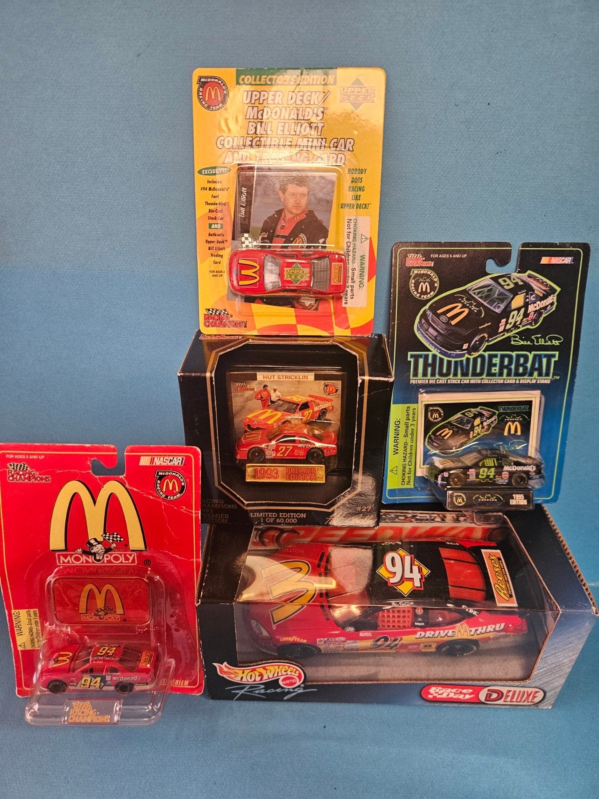 Hotwheels Nascar Mc Donalds lot collectie 1/24 1/64 in verp., Hobby en Vrije tijd, Ophalen of Verzenden, Overige merken