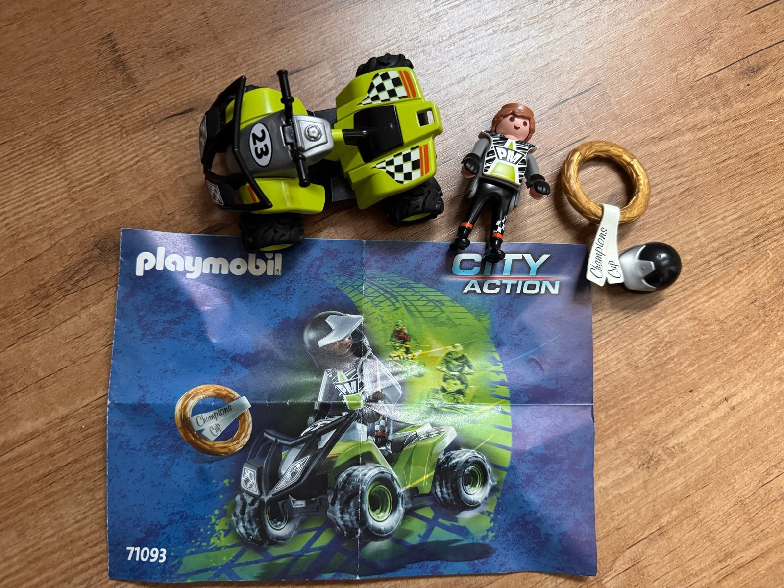 Playmobil City Action Quad met Coureur (71093) - Compleet, Ophalen of Verzenden, Gebruikt, Jongen of Meisje