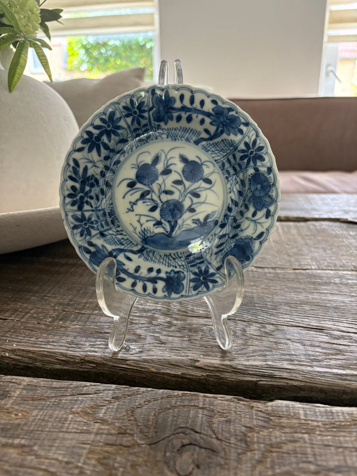 Antiek chinees bordje Kangxi, Ophalen of Verzenden