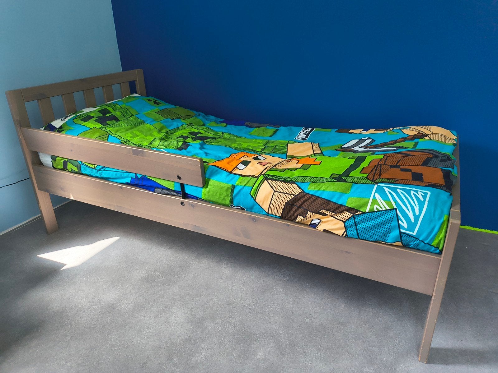 Kinderbed 160x70 met lattenbodem (incl. matras optioneel), Ophalen, Gebruikt, Wit, 190 cm of minder