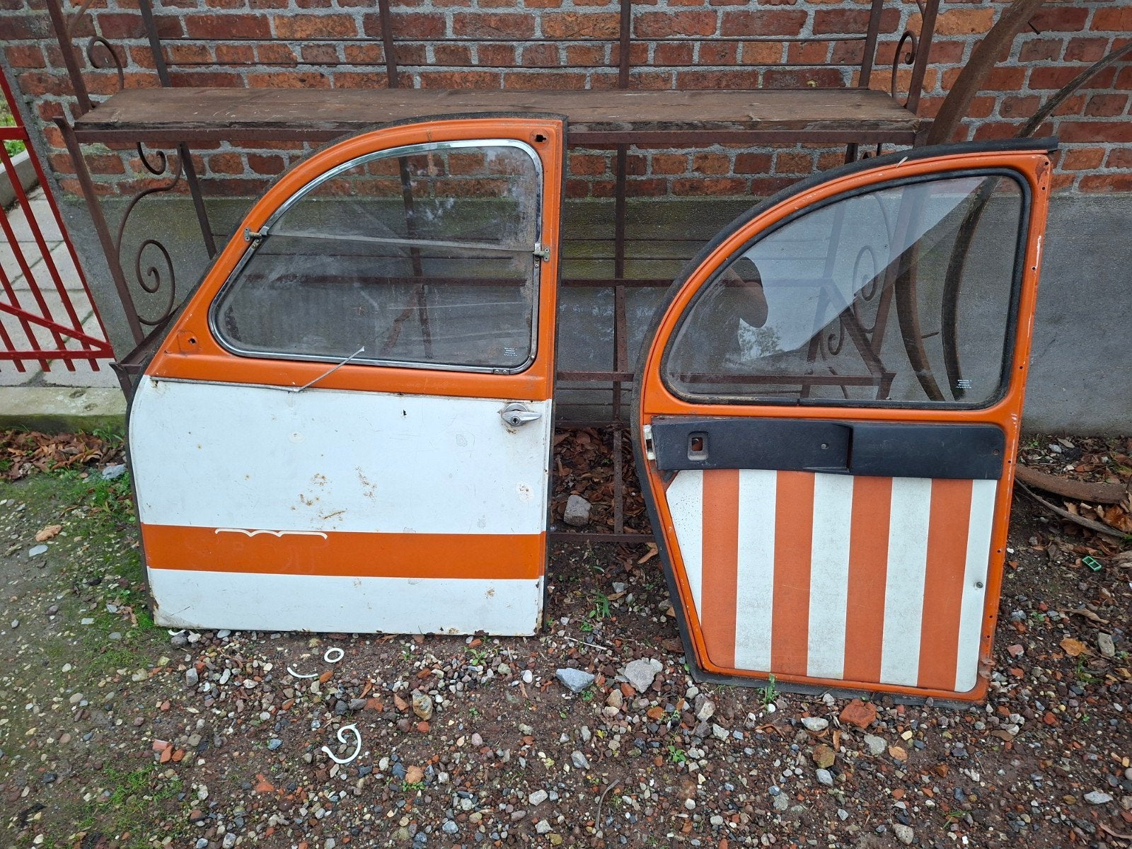 2 deuren voor Citroën 2CV (Lelijke Eend) - opknap/decoratie, Ophalen, Gebruikt, Citroën, Voor