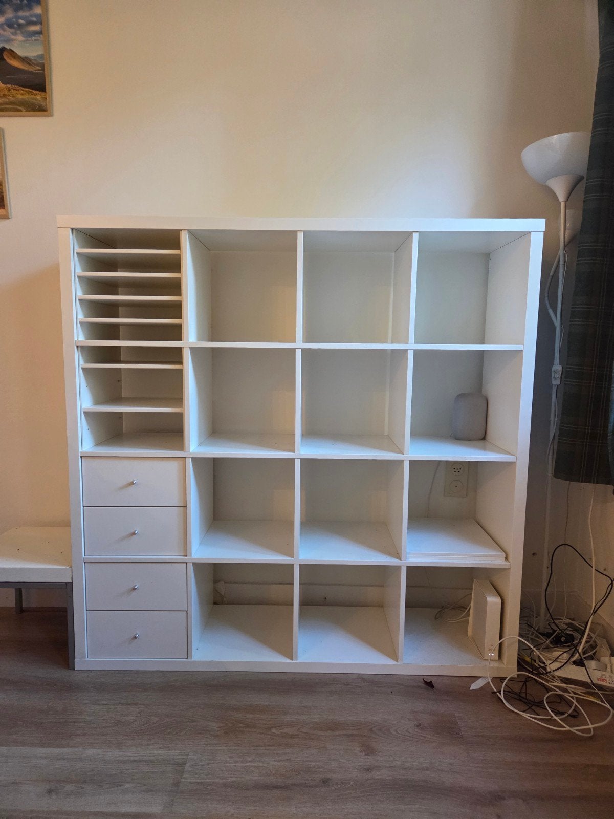 Ikea Kallax kast wit, Ophalen, 100 tot 150 cm, 100 tot 150 cm, Zo goed als nieuw