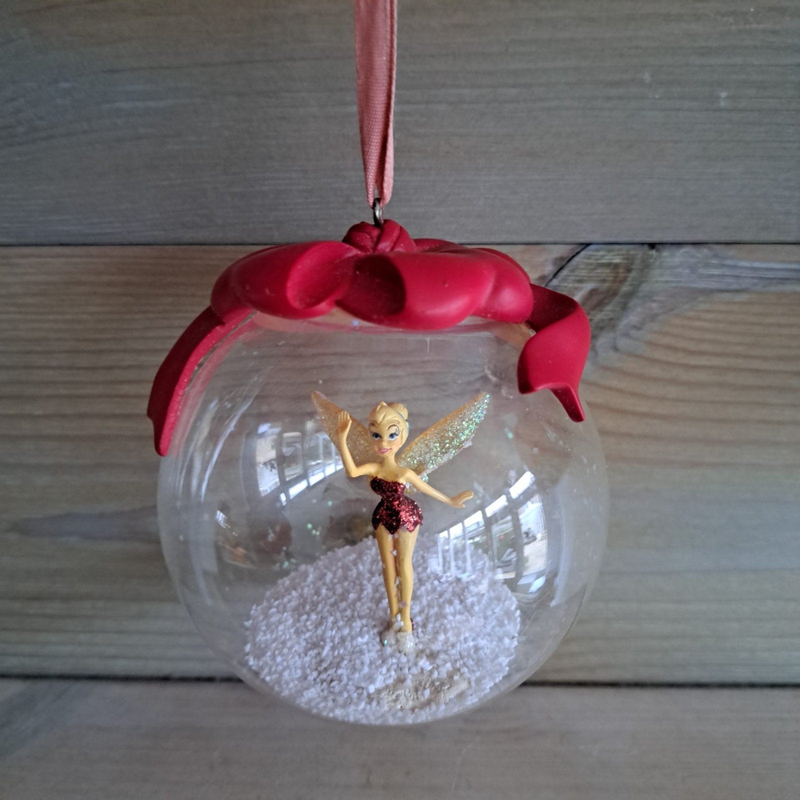 Disney kerst ornament Tinkerbell, Ophalen of Verzenden, Overige figuren, Zo goed als nieuw, Beeldje of Figuurtje