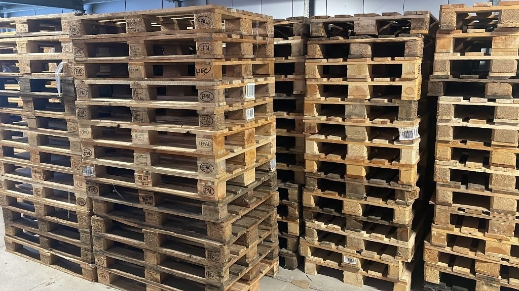 Euro pallets, Ophalen, Zo goed als nieuw, 50 mm of meer, Pallet