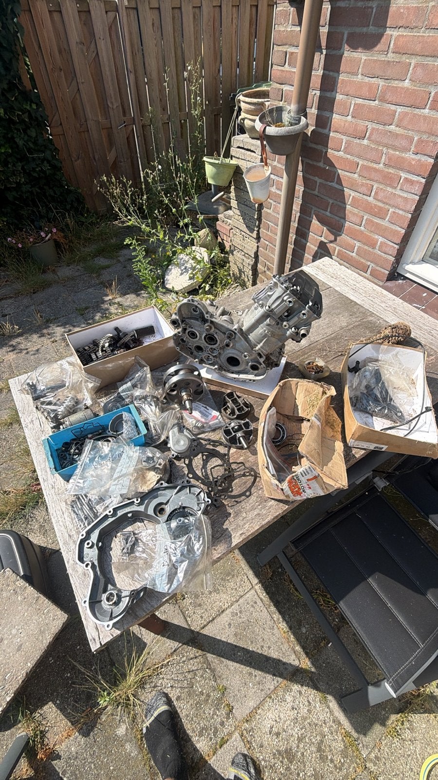 Compleet motorblok KTM EXC 450 2007 - Losse onderdelen, Ophalen, Gebruikt