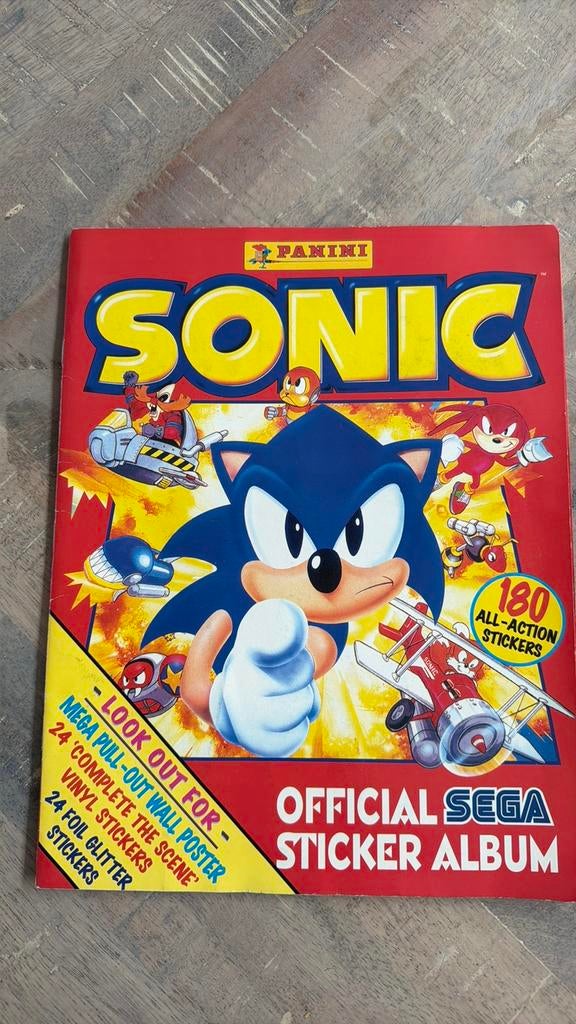 Panini sonic officieel sega album compleet, Verzenden, Zo goed als nieuw, Meerdere stickers