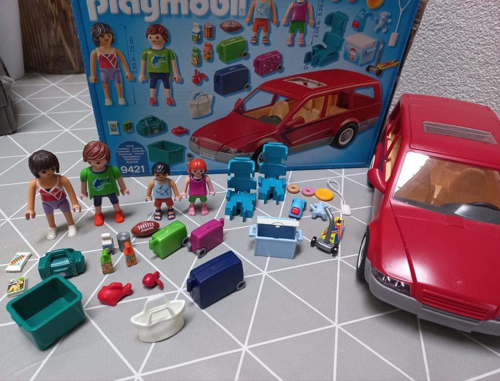 Playmobil Gezinswagen Auto Compleet - Family Fun 9421, Kinderen en Baby's, Speelgoed | Playmobil, Ophalen of Verzenden, Zo goed als nieuw
