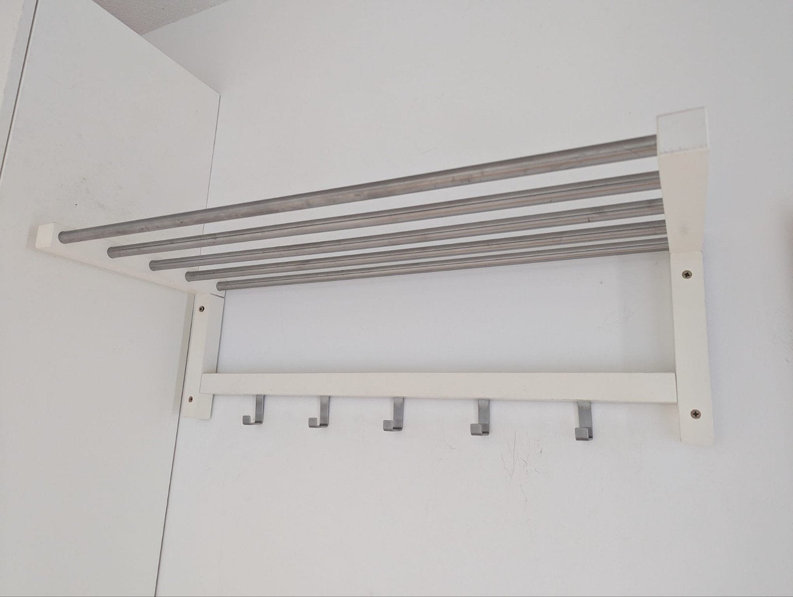 Ikea Tjusig kapstok wit zgan, Huis en Inrichting, Ophalen, Hout, Wandkapstok, Minder dan 100 cm