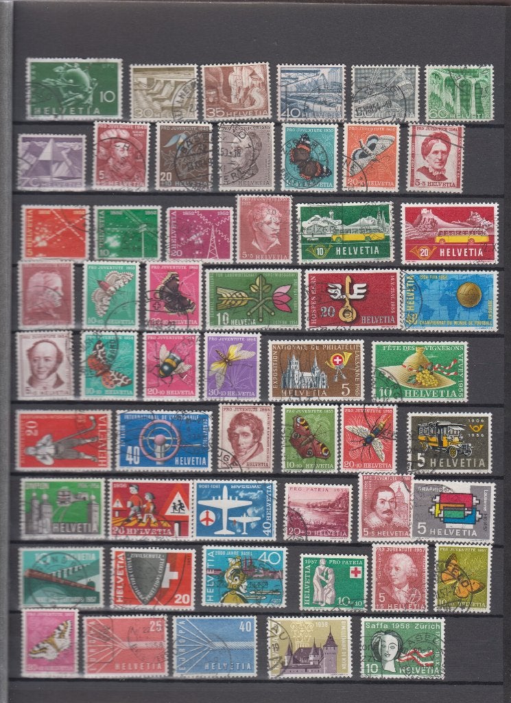 Z821 Zwitserland verzameling gestempeld op nummer 1949-2010, Ophalen of Verzenden, Buitenland