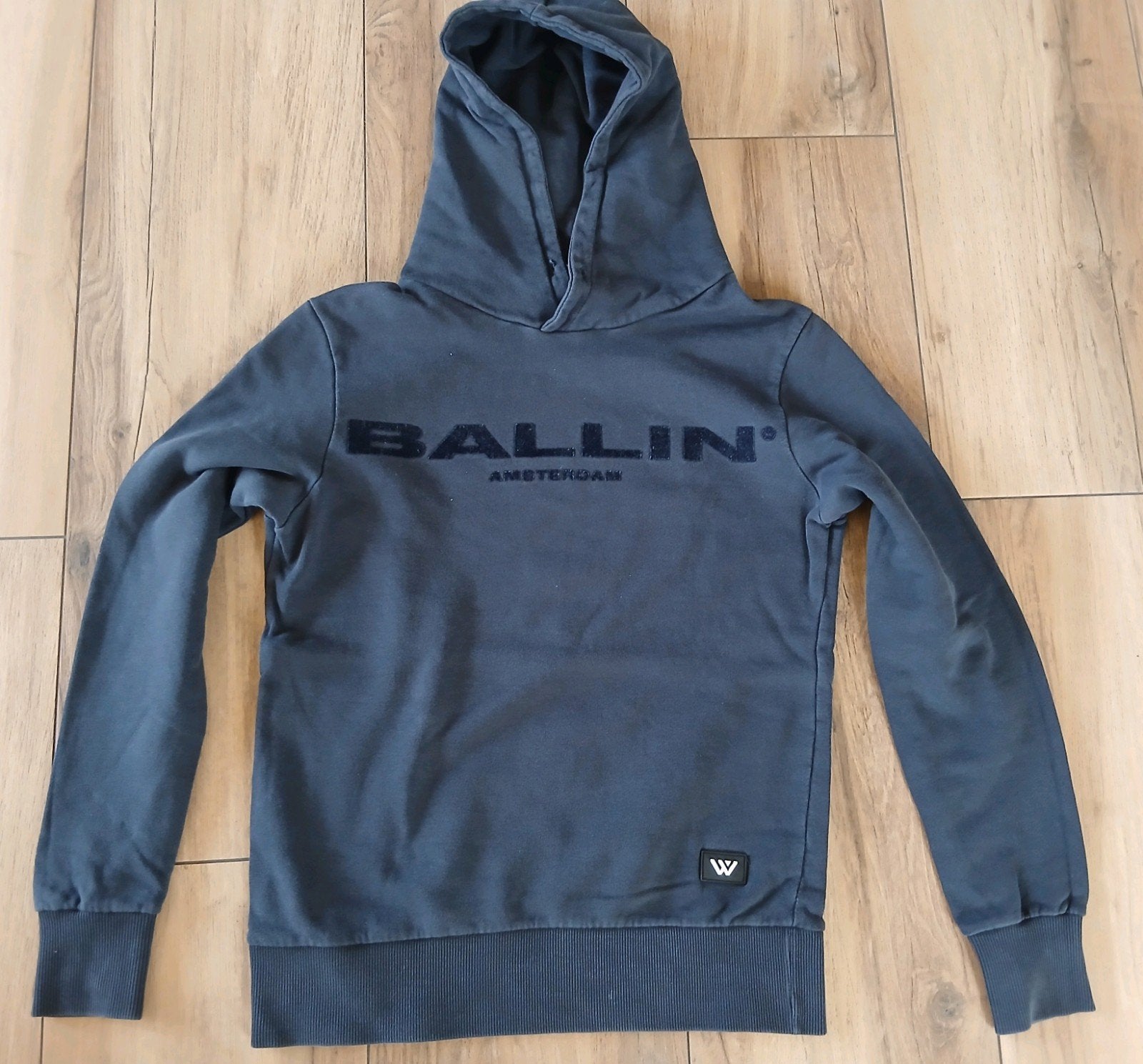 164 Ballin blauwe hoodie Pure White xs, Kinderen en Baby's, Ophalen of Verzenden, Zo goed als nieuw, Trui of Vest