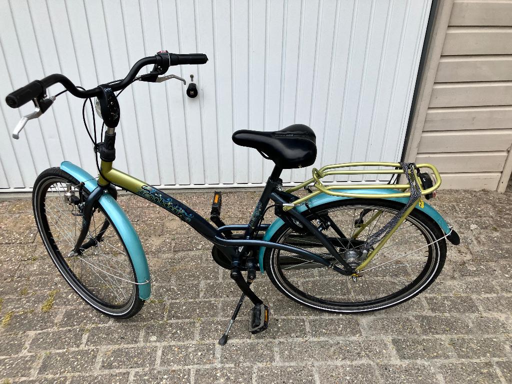 Batavus meisjesfiets 26 inch, Terugtraprem, Gebruikt, Versnellingen, Ophalen