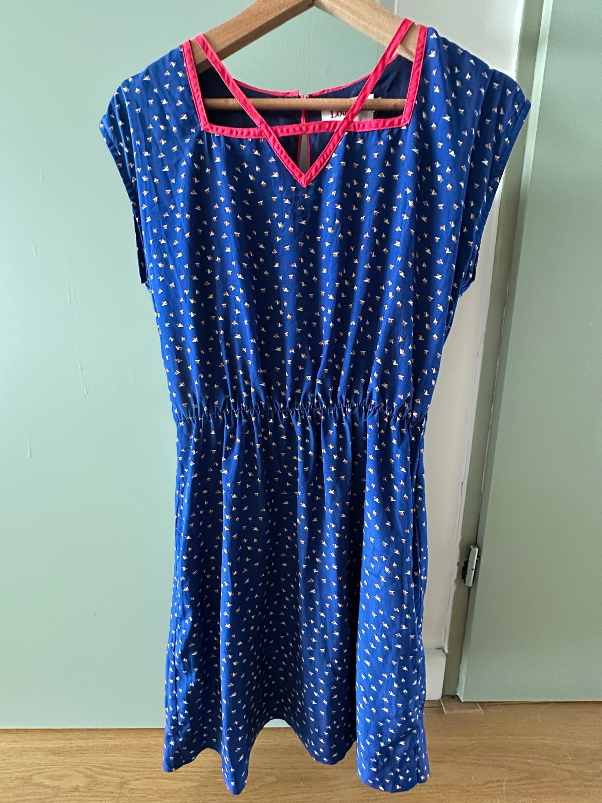 Louche London zomerjurk met print en zakken - Nieuw, Blauw, Nieuw, Ophalen of Verzenden, Maat 34 (XS) of kleiner