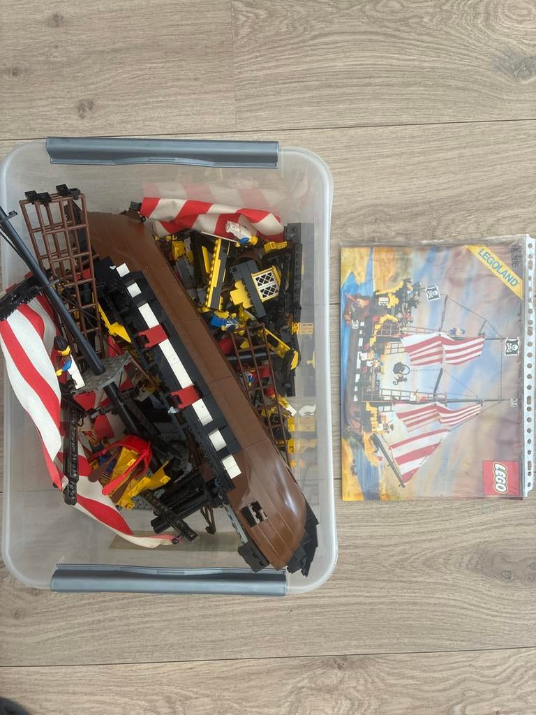 Lego Pirates Schip (6285) compleet met instructies, Gebruikt, Lego, Complete set, Inclusief instructies