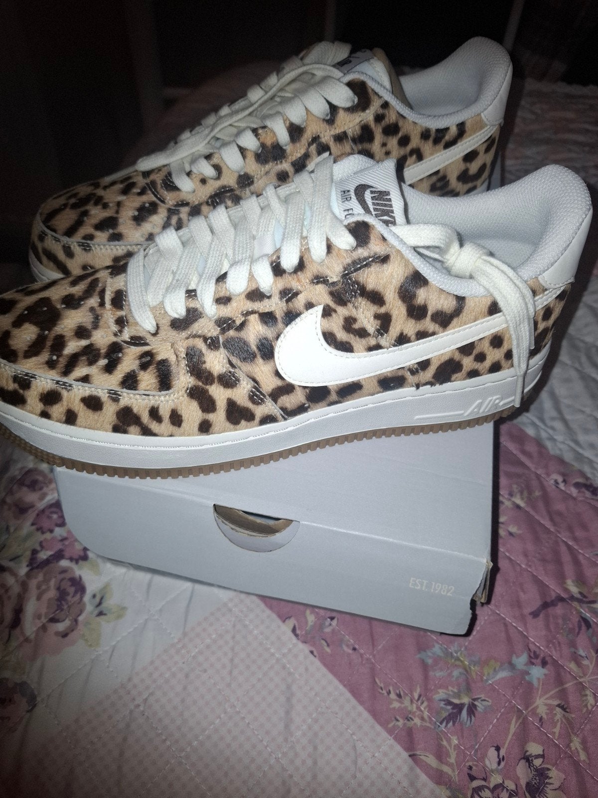 Nike Air Force 1 Leopard Maat 42 NIEUW IN DOOS, Bruin, Nike, Nieuw, Ophalen of Verzenden