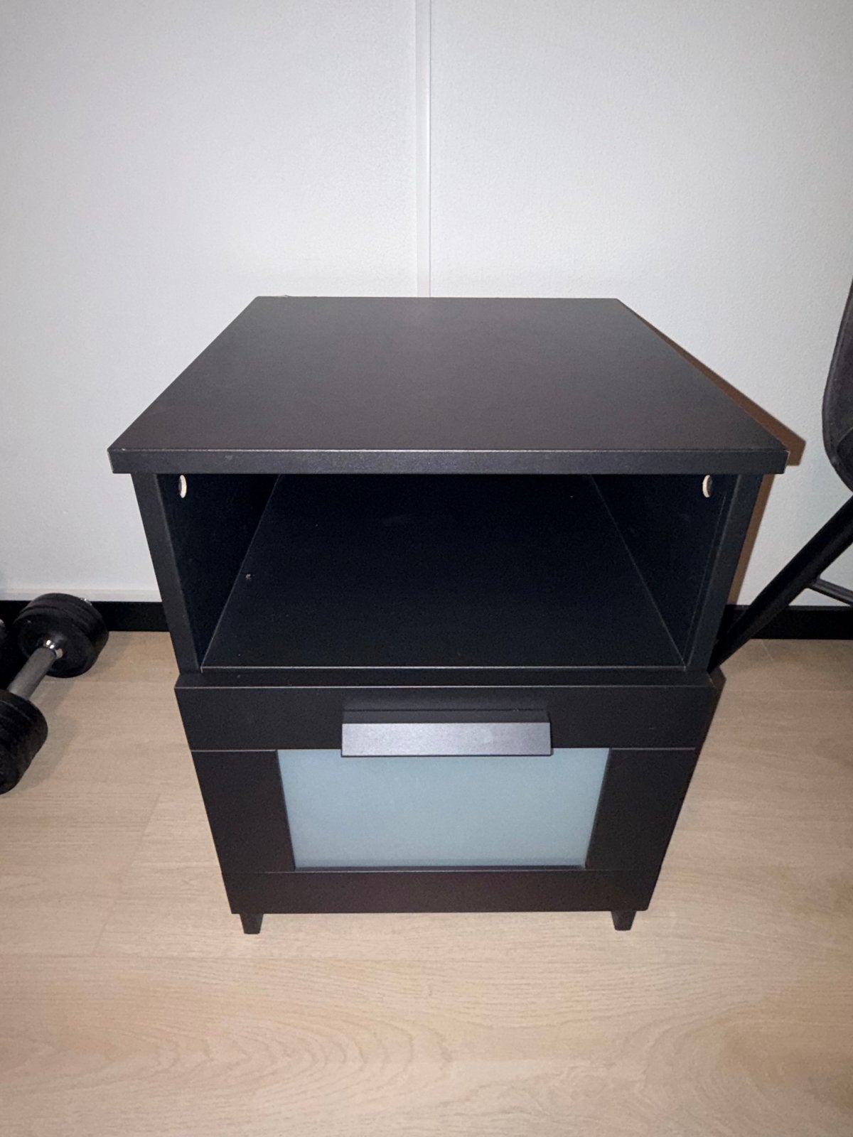 IKEA BRIMNES Nachtkastje, Huis en Inrichting, Ophalen, Gebruikt, 55 tot 70 cm, 45 tot 65 cm