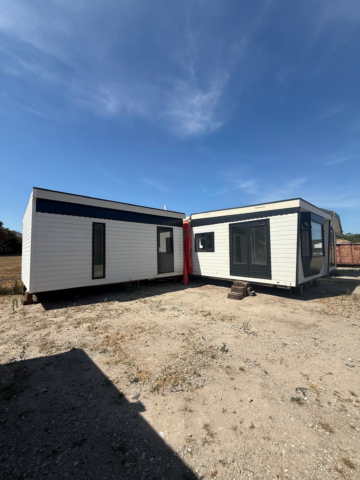 Dubbelchalet / L vormig chalet winterhard, Tot en met 4