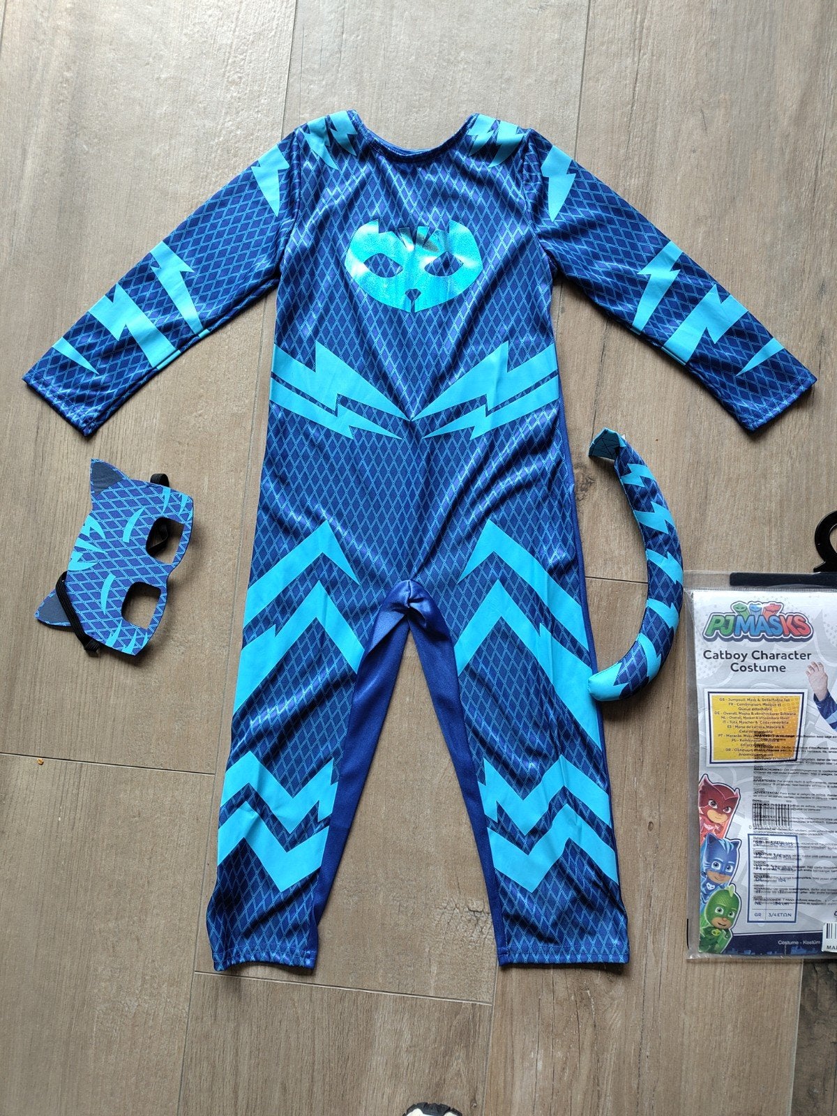 PJ Masks Catboy Kostuum - Maat 104, Ophalen of Verzenden, Zo goed als nieuw, 104 of kleiner, Jongen