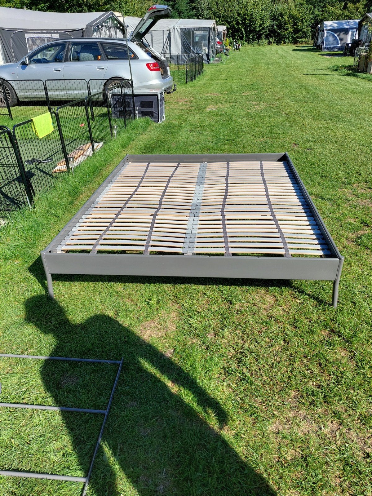 2 persoonsbed 160x200 incl lattenbodem, Ophalen, Gebruikt, Wit, Tweepersoons