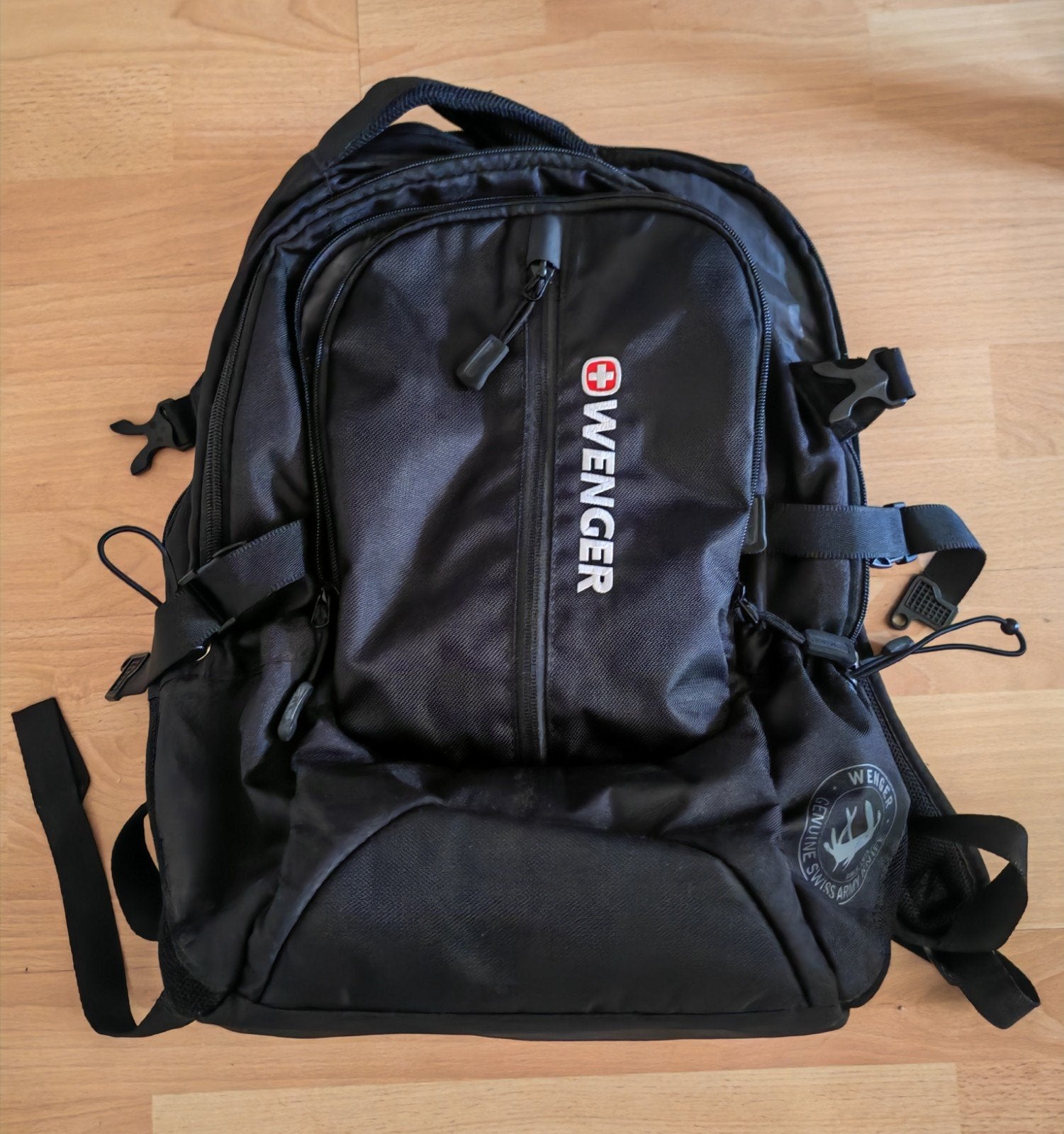 Wenger laptoptqs rugzak backpack gaming rugzak reizen school, 15 inch, Tabletvak, Ophalen of Verzenden, Zwart