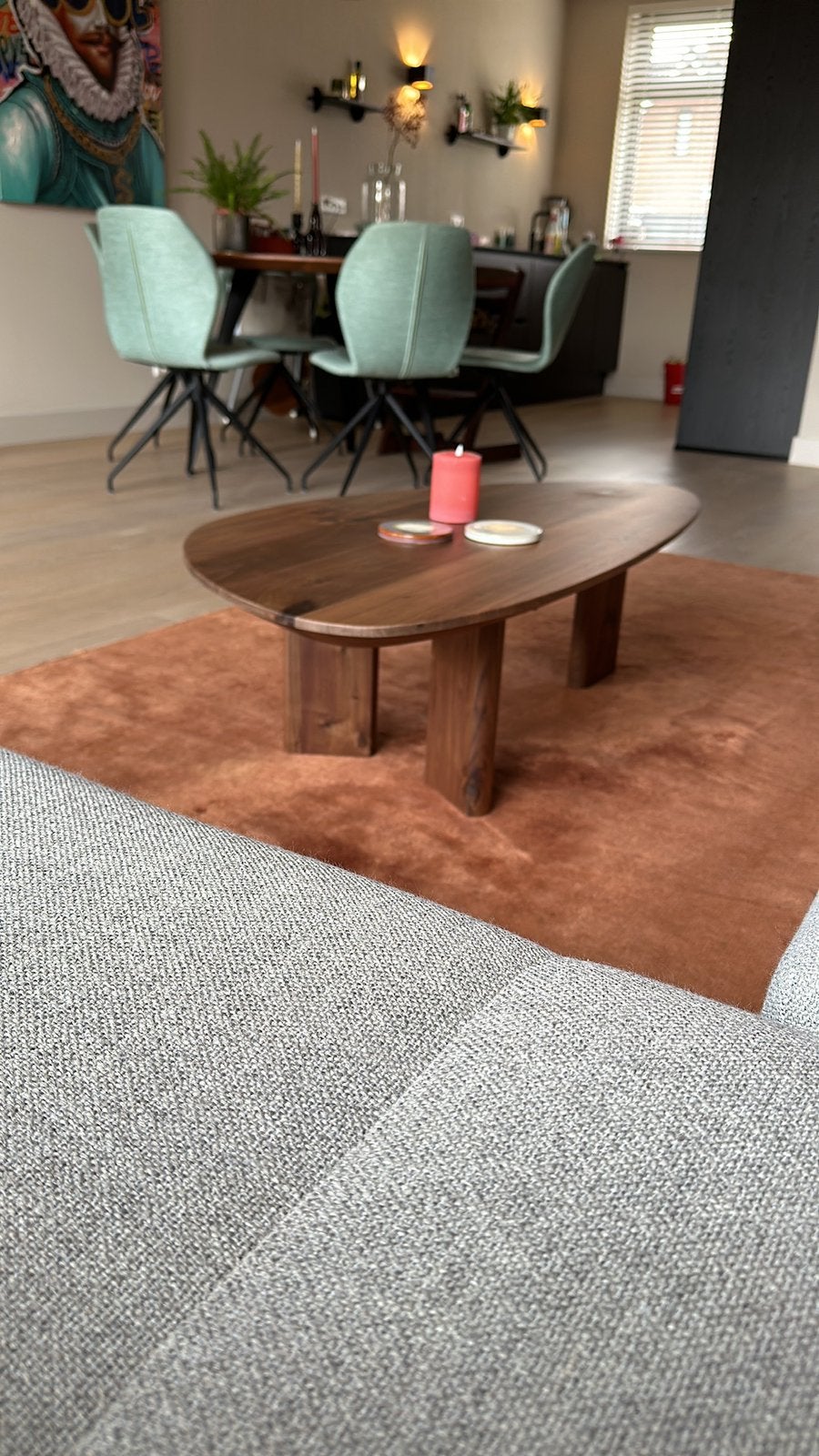 Vloerkleed 190x290 merk Rebel design Dayton kleur koper, Ophalen, Gebruikt, Overige kleuren, Minder dan 10 m²