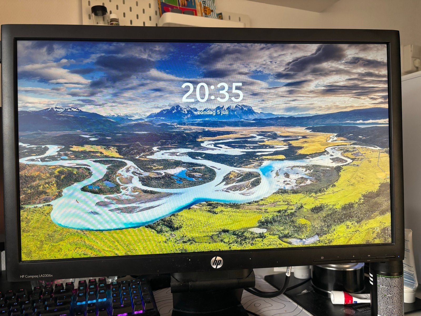 HP 24 inch Full HD Monitor, Computers en Software, Monitoren, Ophalen, Full HD, In hoogte verstelbaar, 60 Hz of minder