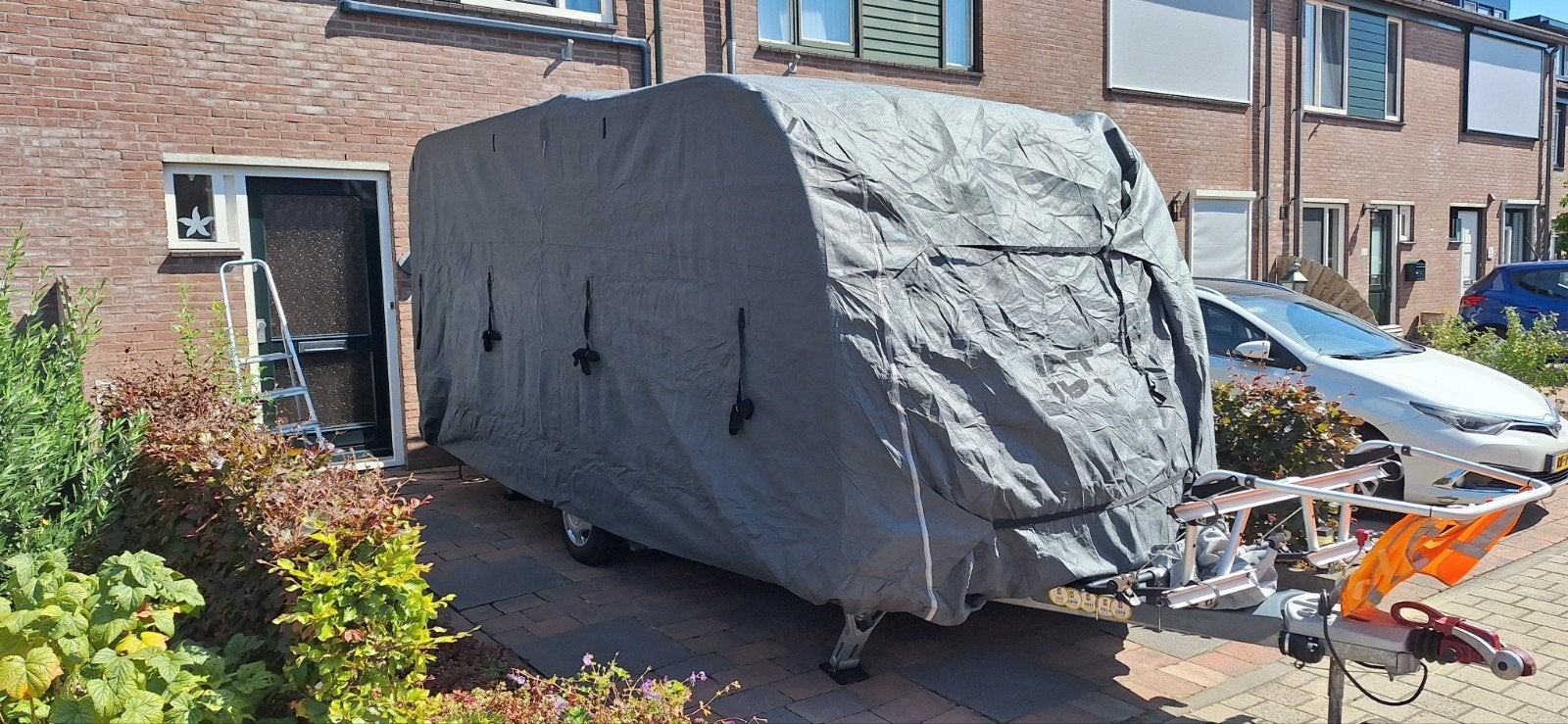 caravan hoes afdekzeil, Ophalen, Nieuw