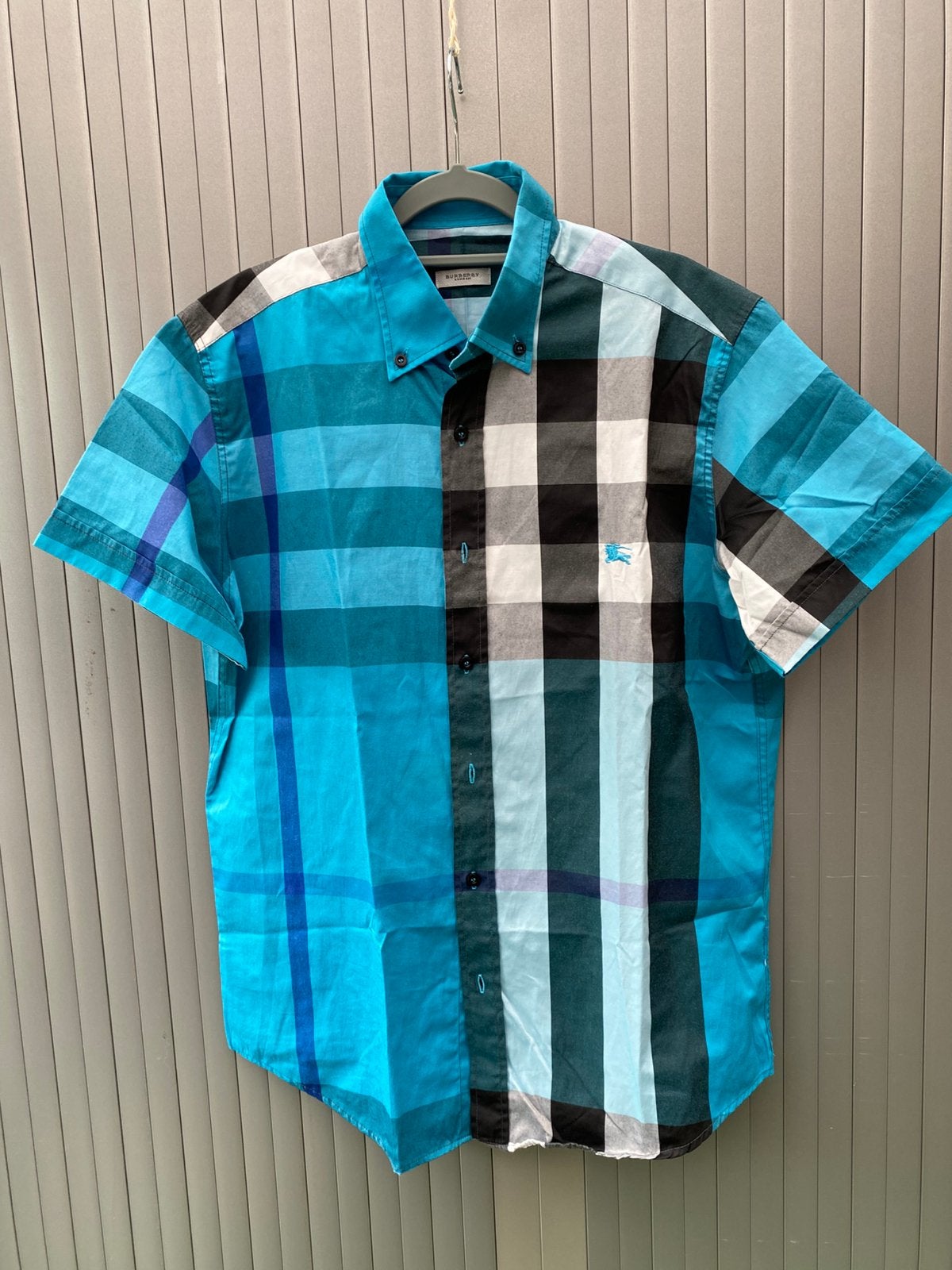 Burberry London blouse XL, Ophalen of Verzenden, Zo goed als nieuw, Blauw, Halswijdte 43/44 (XL)