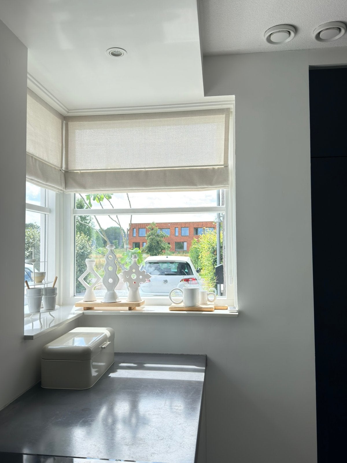 Vouwgordijn crème | nieuw, Huis en Inrichting, Ophalen, Karwei, Nieuw, Vouwgordijn
