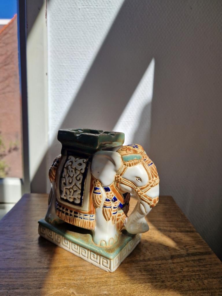 Decoratieve olifant asbak, Ophalen of Verzenden