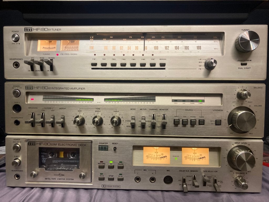 Vintage ITT HiFi 80 Serie Topset – Versterker, Tuner & Deck
