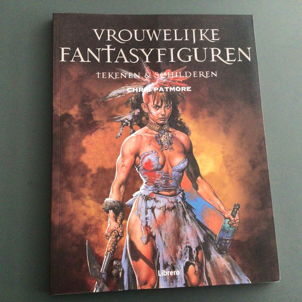 Vrouwelijke fantasyfiguren tekenen en schilderen - Chris Pat, Ophalen of Verzenden, Zo goed als nieuw, Tekenen en Schilderen