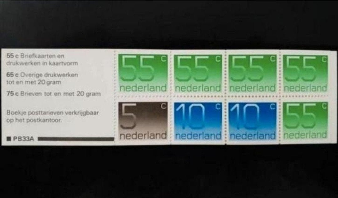 Postzegelboekje PB 33a postfris, Postzegels en Munten, Postzegels | Nederland, Ophalen of Verzenden