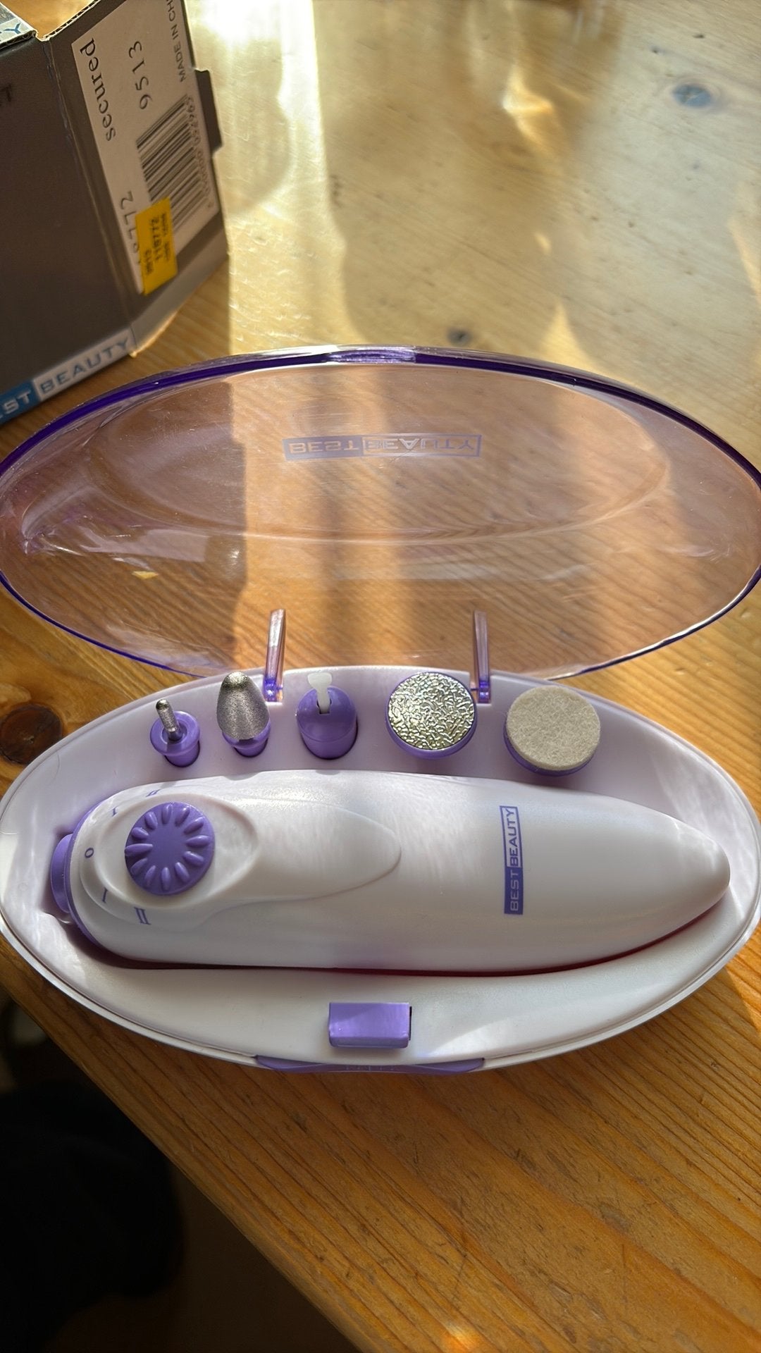 Manicure set, Ophalen of Verzenden, Zo goed als nieuw, Wit, Handen en Nagels