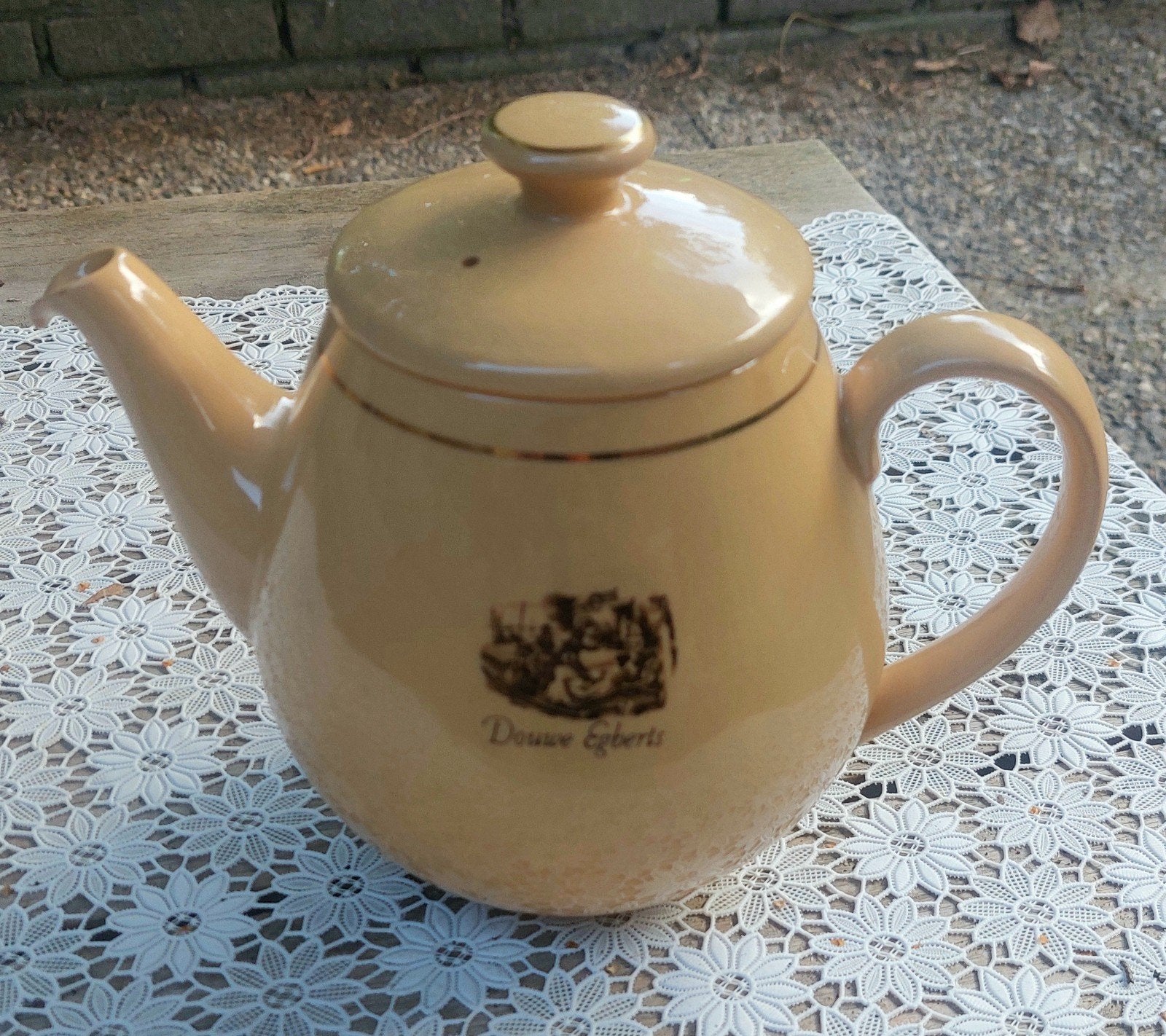 Antiek vintage Theepot koffiepot Douwe Egberts 1960 jaren 60, Antiek en Kunst, Ophalen of Verzenden