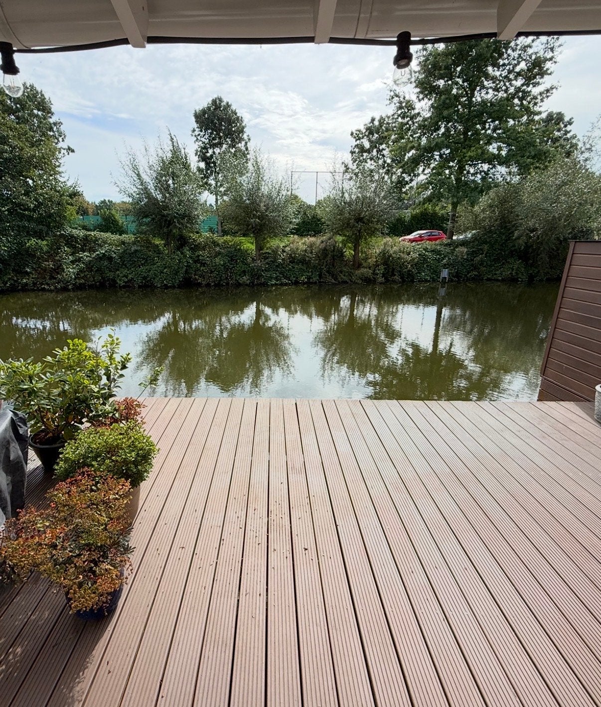 Bangkirai vlonder/terras planken 135m2, Ophalen, Gebruikt, Hout