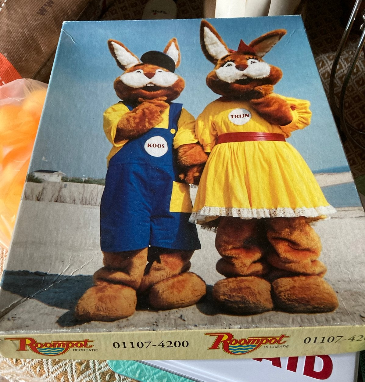 Vintage Roompot Recreatie Koos en Trijn puzzel, Ophalen of Verzenden, Gebruikt, Gebruiksvoorwerp