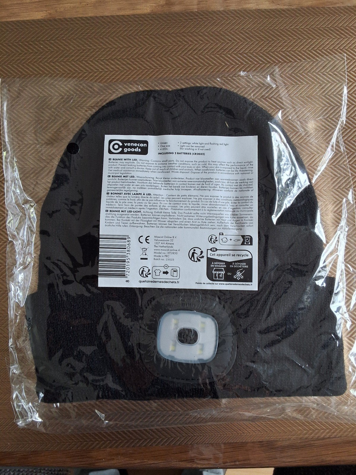 Venecon Goods Muts met LED-licht - Nieuw in verpakking, Nieuw, Overige maten, Ophalen of Verzenden, Venecon Goods