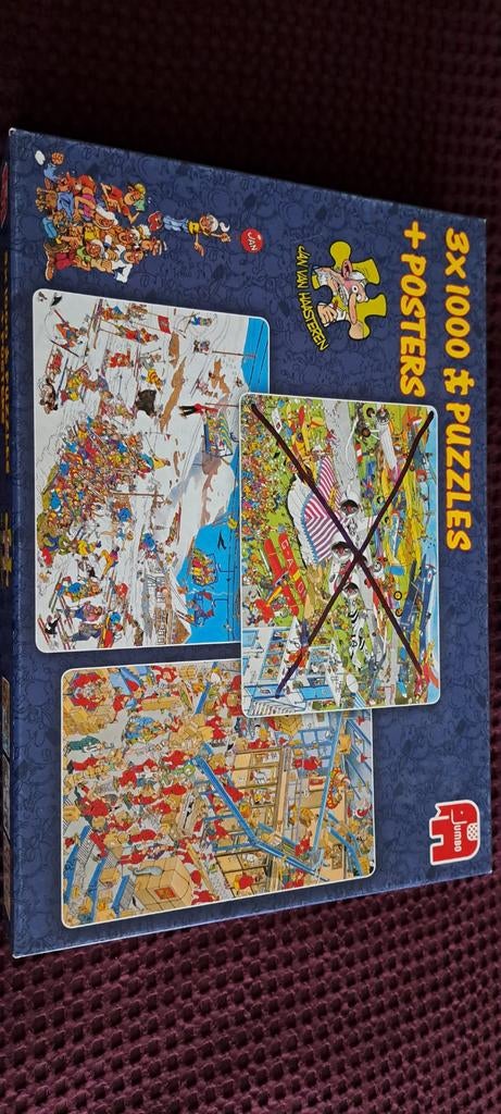 Jan van Haasteren 2x 1000, Hobby en Vrije tijd, Denksport en Puzzels, Ophalen of Verzenden, 500 t/m 1500 stukjes, Zo goed als nieuw