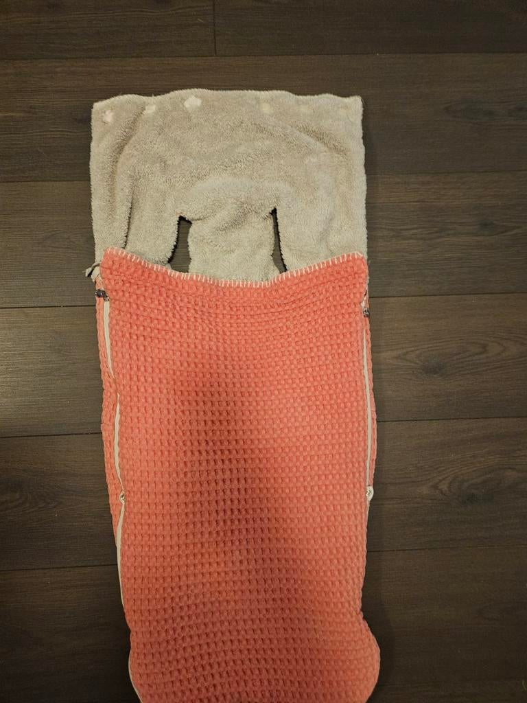 Koeka voetenzak wafelkatoen roze/grijs, Ophalen of Verzenden, Zo goed als nieuw, 70 tot 85 cm, Overige typen