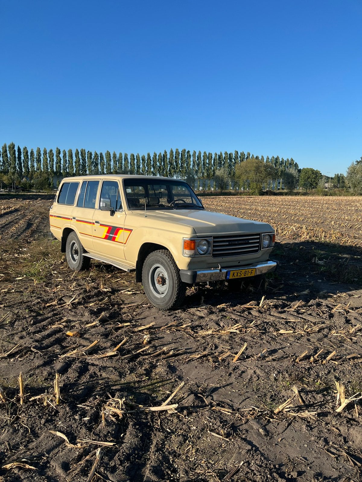 Toyota landcruiser fj60, Auto's, Stof, Beige, Beige, Bedrijf
