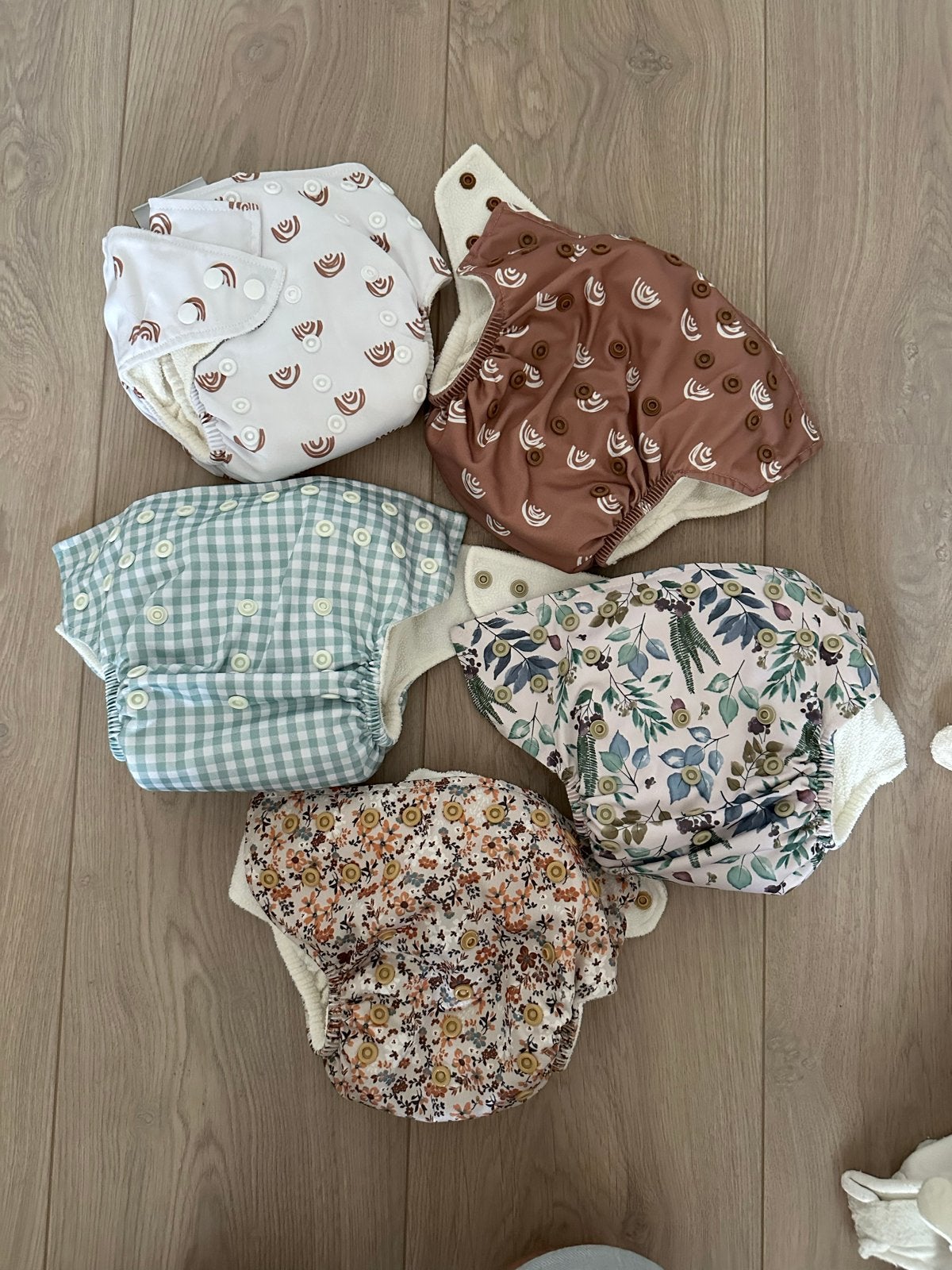 Complete set wasbare luiers, inleggers en accessoires, Ophalen of Verzenden, Zo goed als nieuw