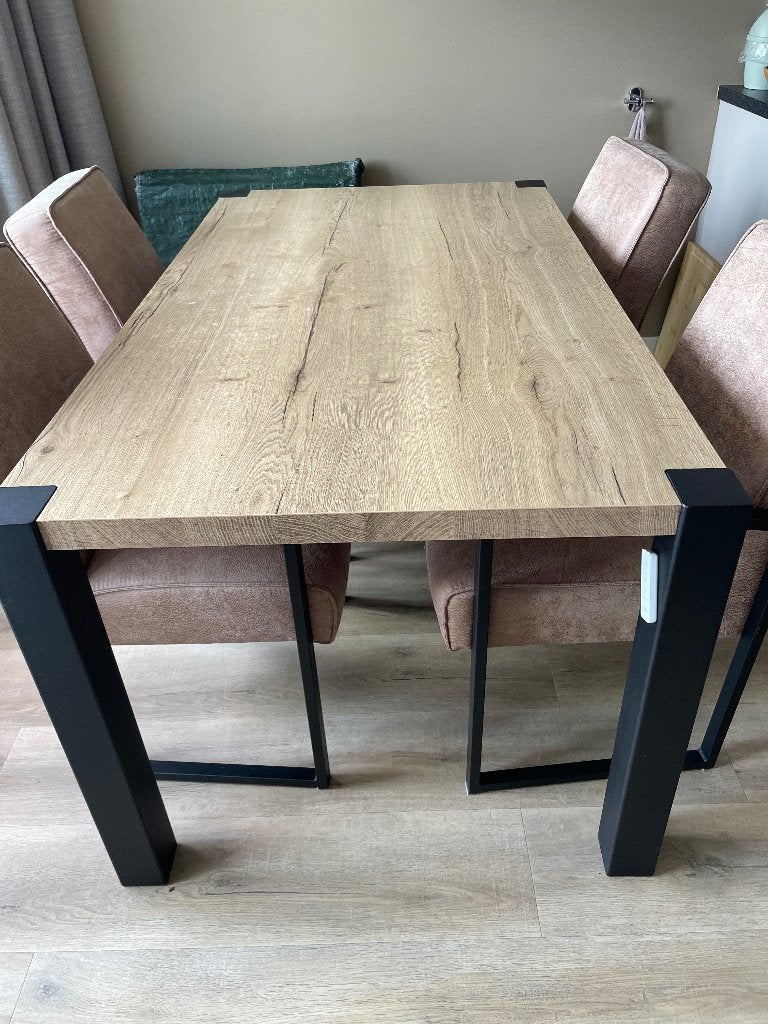 Eettafel, Huis en Inrichting, Ophalen, Kunststof, Gebruikt, 50 tot 100 cm