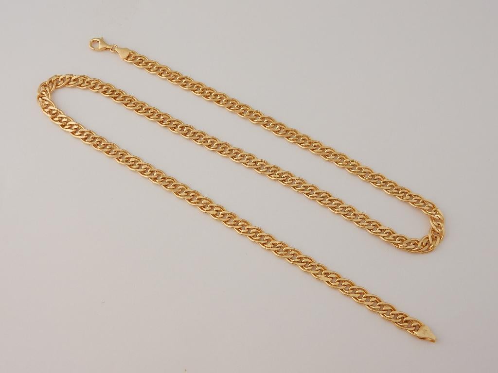 Zware lange 14k Gouden Heren Ketting Cubanschakel Gourmet, Jw, Verzenden, Nieuw, Info@juwelenwereld.nl
